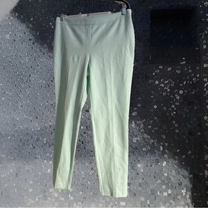 Alfani Stretch Light Green Women casual straight leg pants work vacation